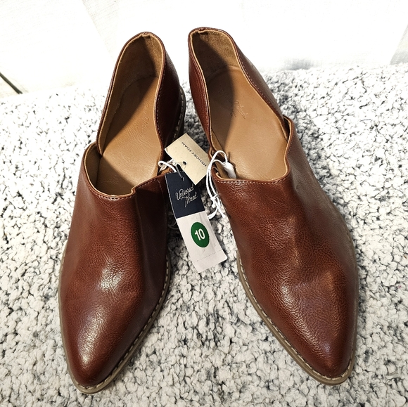 Nwt Universal Thread 10 Cognac Heeled Booties - Picture 1 of 9